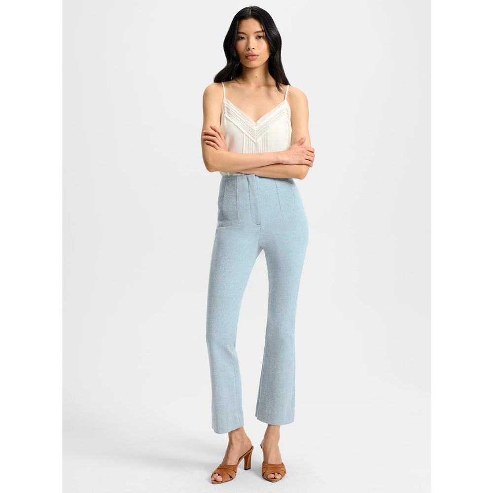 Veronica Beard Hawthorne Denim Pant Stretch-Denim Kick-Flare Pant US 10 - Picture 2 of 11